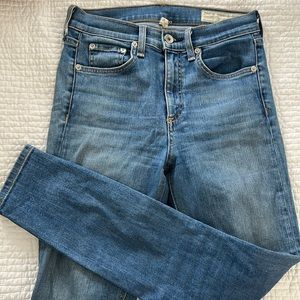 Rag and Bone High Rise Ankle Skinny